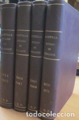 Libros de segunda mano: Gacetilla del Estado de Hidalgos 4 tomos - Foto 1
