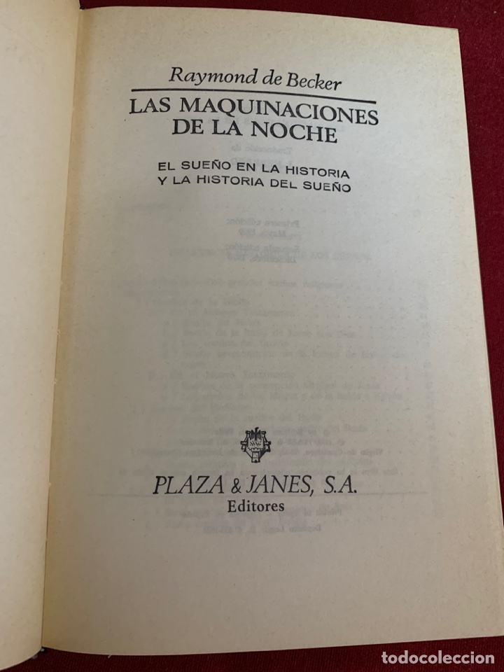 Libros de segunda mano: Las maquinaciones de la noche. Raymond de Becker. - Foto 7