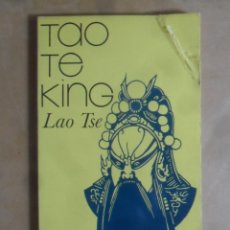 Livres d'occasion: TAO TE KING - LAO TSE - ED. RICARDO AGUILERA - 1973. Lote 344767938