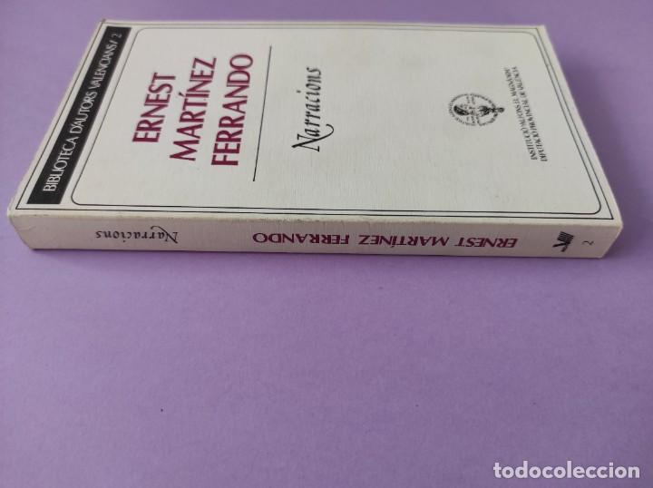 Libros de segunda mano: NARRACIONS- Ernest Mart&iacute;nez Ferrando - Foto 2