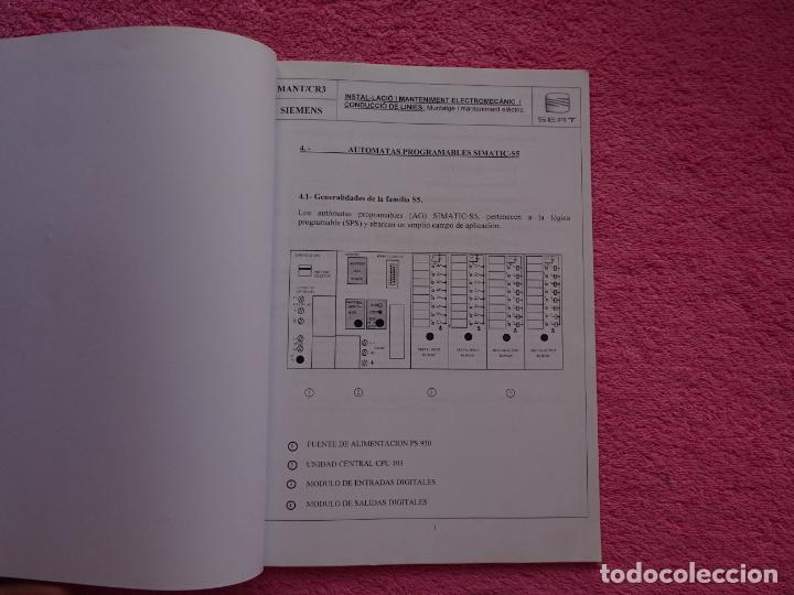 Libros de segunda mano: curso formativo aut&oacute;matas programables simatic-S5 grado medio electromec&aacute;nico seat - Foto 3