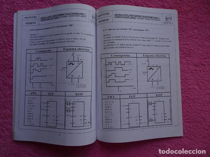 Libros de segunda mano: curso formativo aut&oacute;matas programables simatic-S5 grado medio electromec&aacute;nico seat - Foto 7