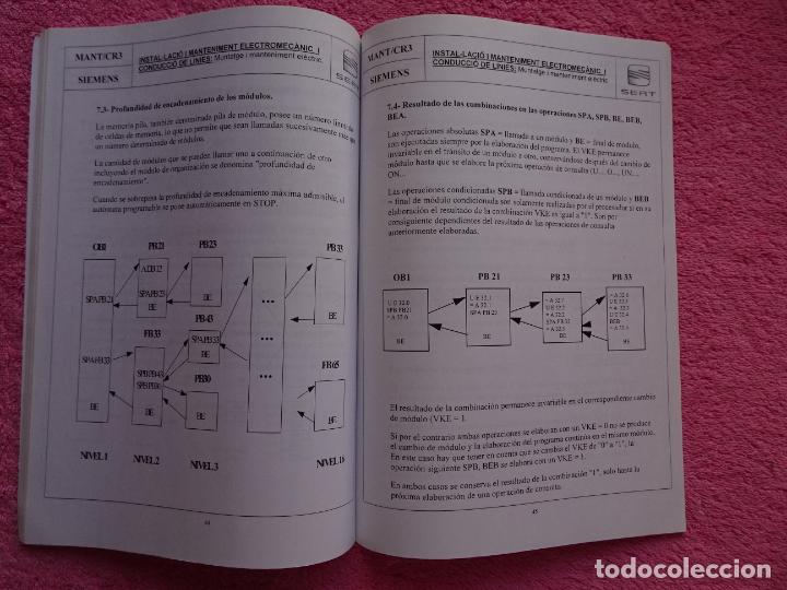 Libros de segunda mano: curso formativo aut&oacute;matas programables simatic-S5 grado medio electromec&aacute;nico seat - Foto 8