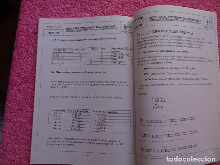 Libros de segunda mano: curso formativo aut&oacute;matas programables simatic-S5 grado medio electromec&aacute;nico seat - Foto 10