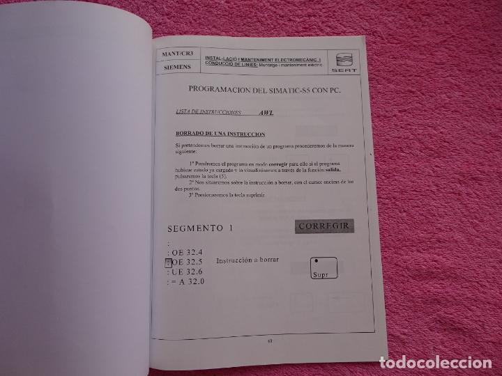 Libros de segunda mano: curso formativo aut&oacute;matas programables simatic-S5 grado medio electromec&aacute;nico seat - Foto 12