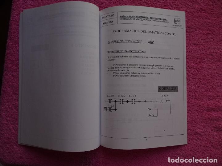 Libros de segunda mano: curso formativo aut&oacute;matas programables simatic-S5 grado medio electromec&aacute;nico seat - Foto 14