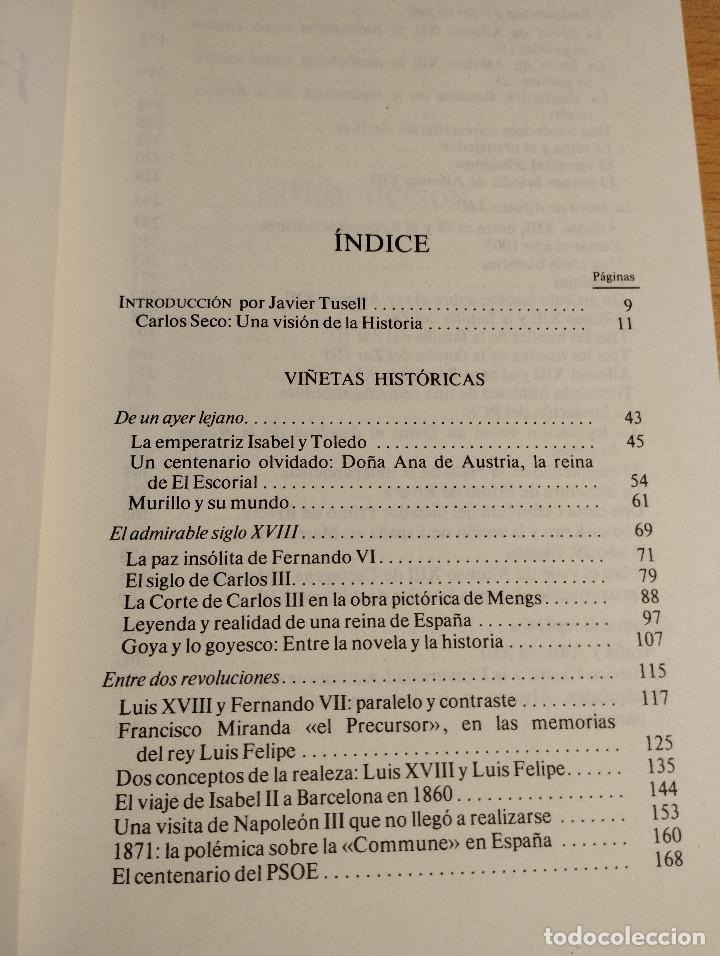Libros de segunda mano: VI&Ntilde;ETAS HIST&Oacute;RICAS (CARLOS SECO SERRANO) - Foto 3