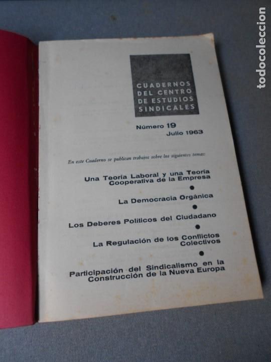Libros de segunda mano: CUADERNOS DEL CENTRO DE ESTUDIOS SINDICALES. - Foto 2