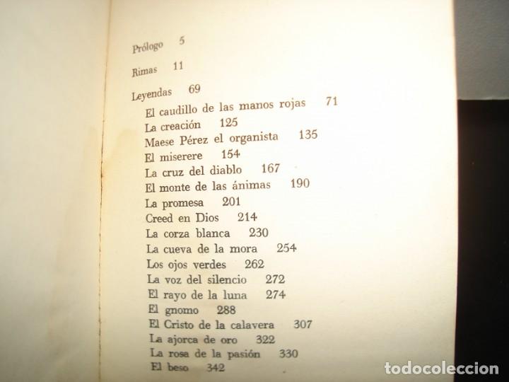 Libros de segunda mano: 9- RIMAS Y LEYENDAS - GUSTAVO A. BECQUER - Foto 4