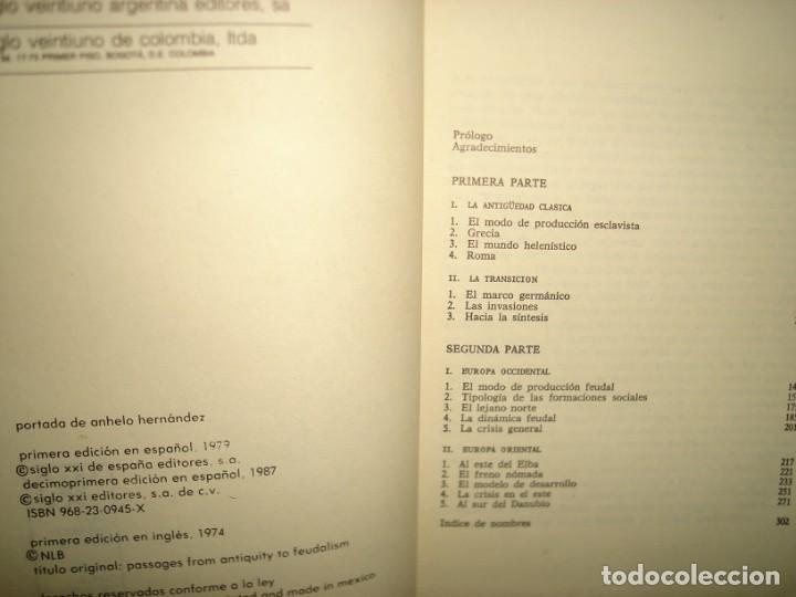 Libros de segunda mano: 9- TRANSICIONES DE LA ANTIG&Uuml;EDAD AL FEUDALISMO - PERRY ANDERSON - Foto 4