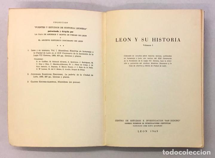 Libros de segunda mano: LEON Y SU HISTORIA. Miscelanea historica. Volumen I. - Foto 2