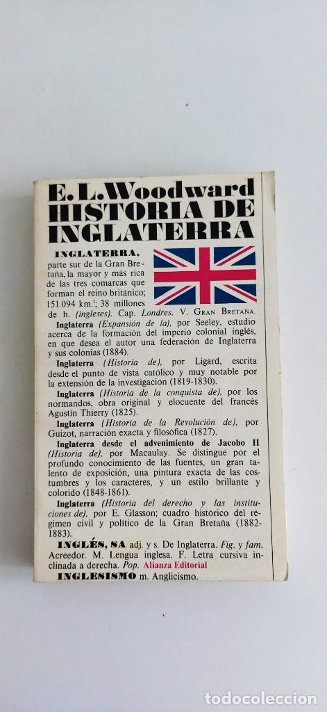 Libros de segunda mano: Historia de Inglaterra.- E.L. Woodward.- Ed. Alianza - Foto 1