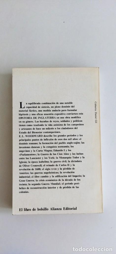 Libros de segunda mano: Historia de Inglaterra.- E.L. Woodward.- Ed. Alianza - Foto 2