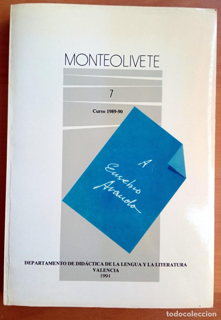 Libros de segunda mano: Monteolivete 7 - Curso 1989 - 90 - Homenaje a Eusebio Aranda. - Foto 1