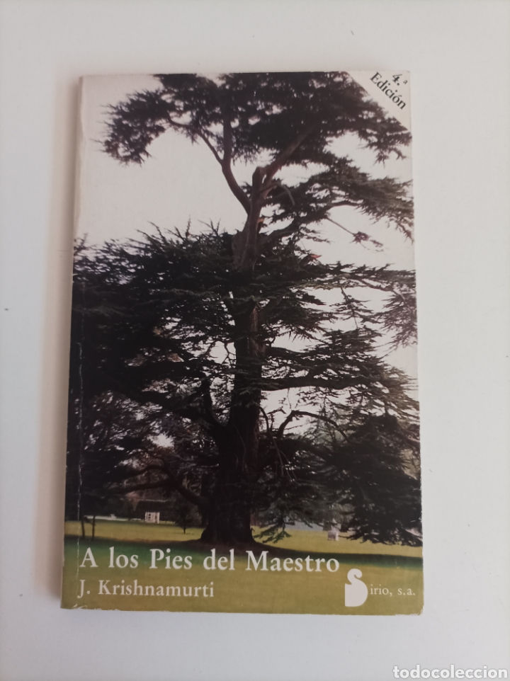 Libros de segunda mano: A LOS PIES DEL MAESTRO. J. KRISHNAMURTI - Foto 1