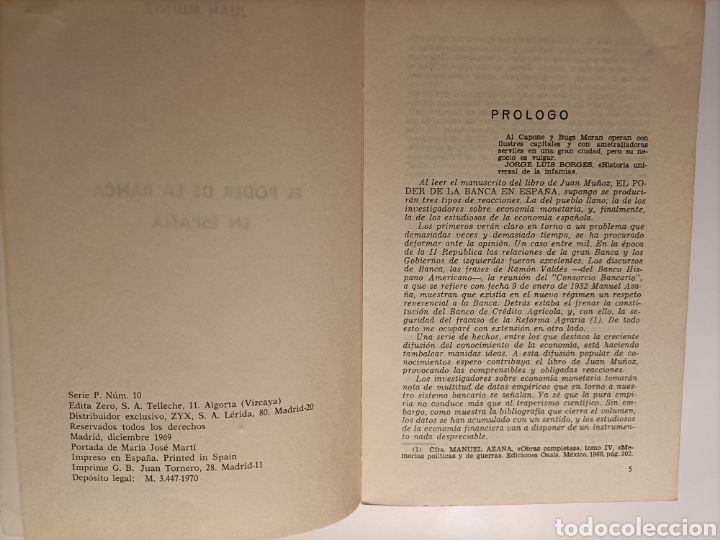 Libros de segunda mano: El poder de la banca en Espa&ntilde;a Juan Mu&ntilde;oz - Foto 6