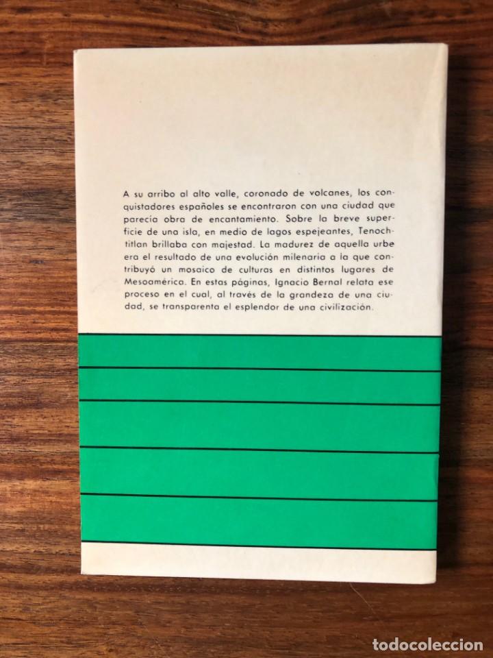 Libros de segunda mano: Tenochtitlan en una isla. Ignacio Bernal . Editorial Utopia. Mexico. Aztecas. - Foto 2