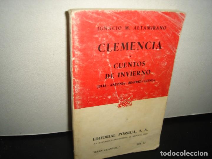 Libros de segunda mano: 10- CLEMENCIA, CUENTOS DE INVIERNO - IGNACIO M. ALTAMIRANO - Foto 1