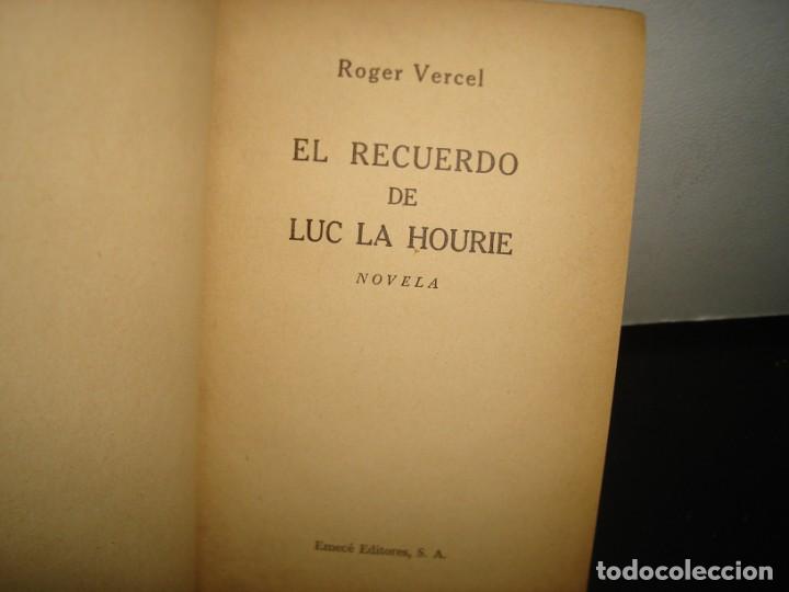 Libros de segunda mano: 10- EL RECUERDO DE LUC LA HOURIE - ROGER VERCEL - 1949 - Foto 3
