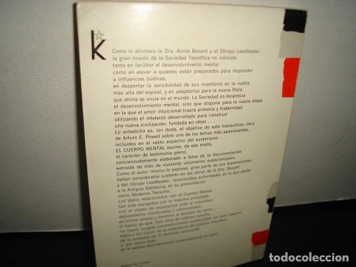 Libros de segunda mano: 10- EL CUERPO MENTAL - ARTURO E. POWELL - Foto 3