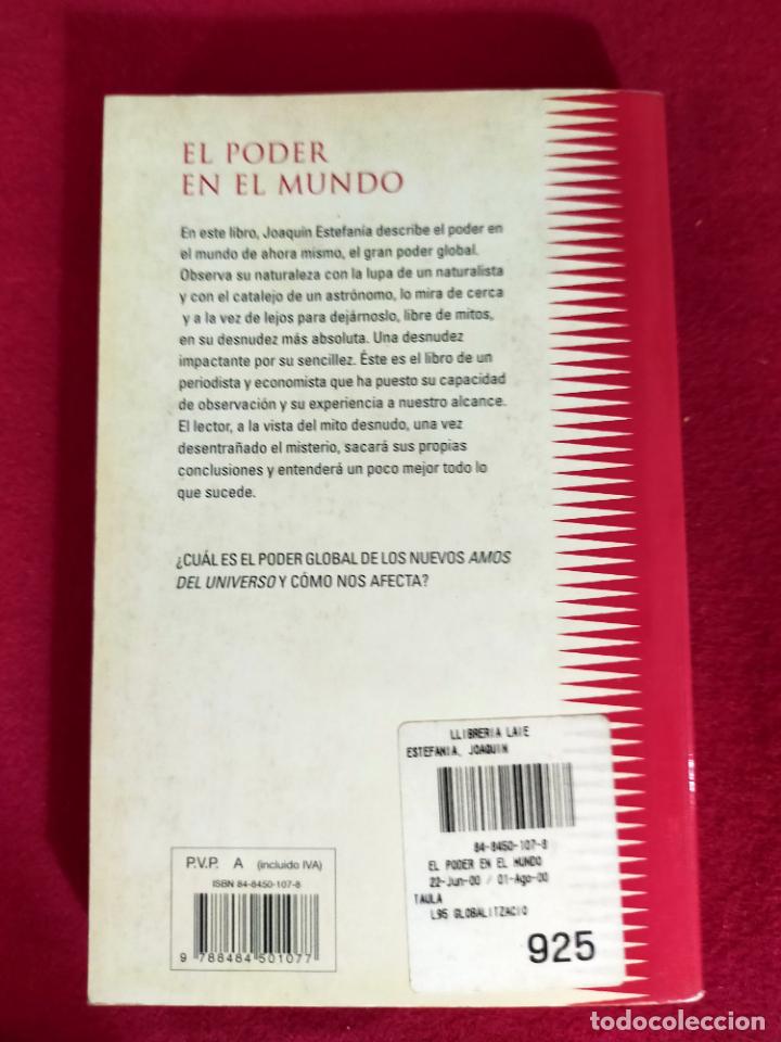 Libros de segunda mano: EL PODER EN EL MUNDO. JOAQUIN ESTEFANIA - Foto 5
