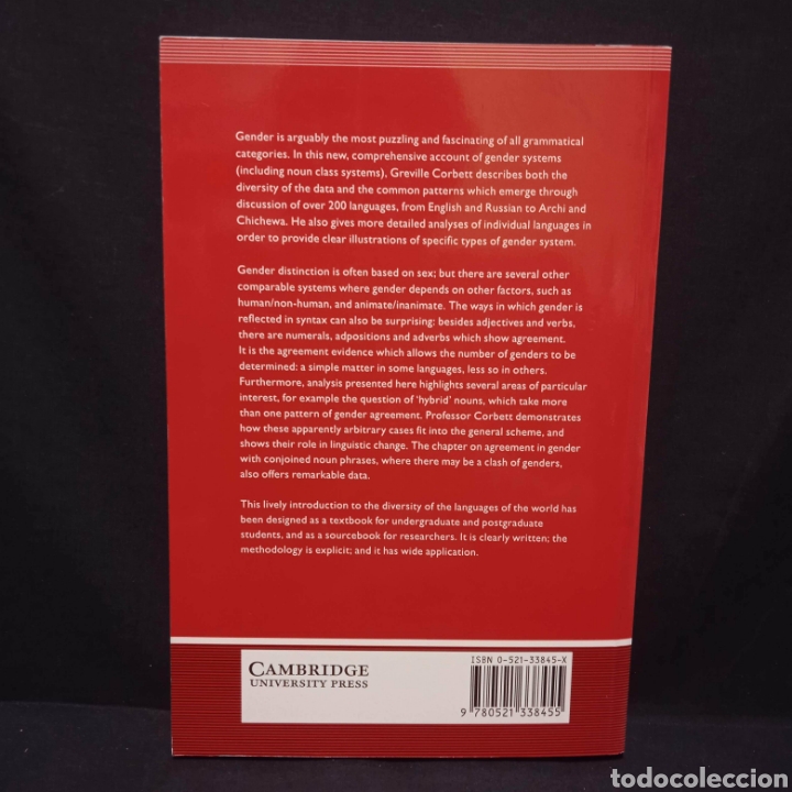 Libros de segunda mano: GENDER - GREVILLE CORBETT - CAMBRIDGE 1995 - Foto 2