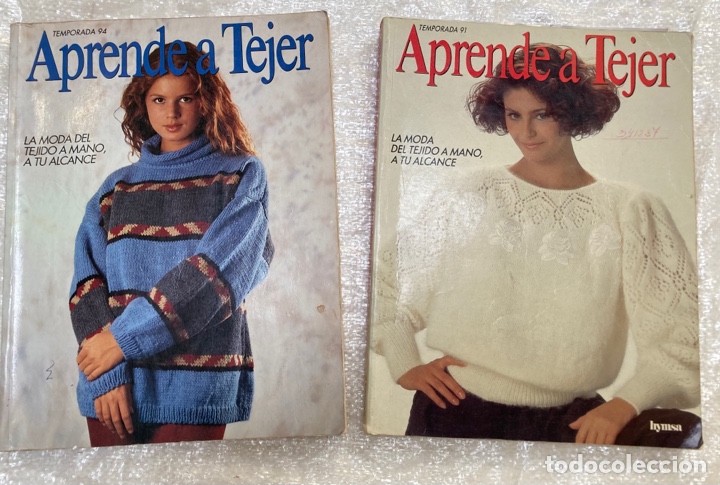 Libros de segunda mano: 2 TOMOS APRENDE a TEJER. La moda del tejido a mano, a tu alcance. - Foto 1