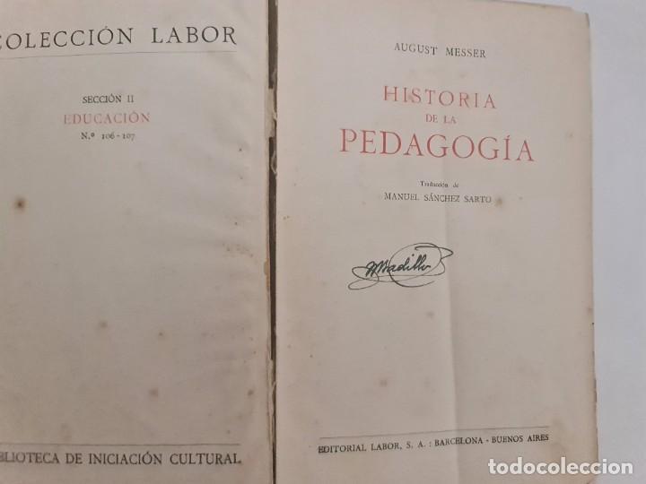 Libros de segunda mano: Historia de la pedagog&iacute;a - Foto 2