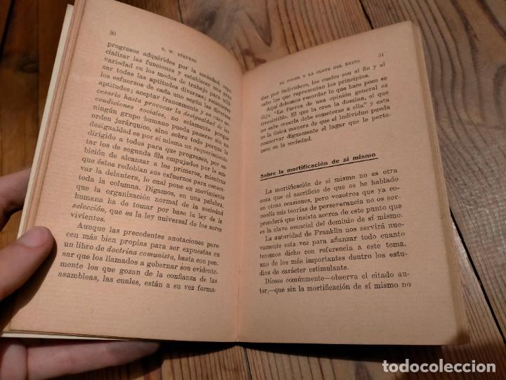 Libros de segunda mano: EL PODER Y LA CLAVE DEL &Eacute;XITO POR E.W. STEVENS TRADUCCI&Oacute;N DE A.ALBERT LIBRER&Iacute;A SINTES BARCELONA - Foto 5