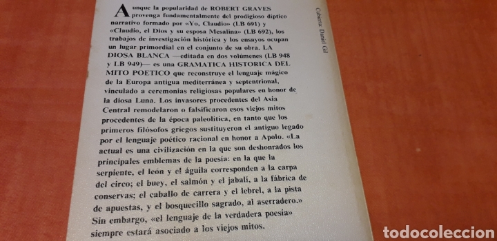Libros de segunda mano: LA DIOSA BLANCA, ROBERT GRAVES, - Foto 5