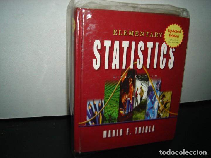 Libros de segunda mano: 14- INGL&Eacute;S - ELEMENTARY STATISTICS. NINTH EDITION - MARIO F. TRIOLA - Foto 1