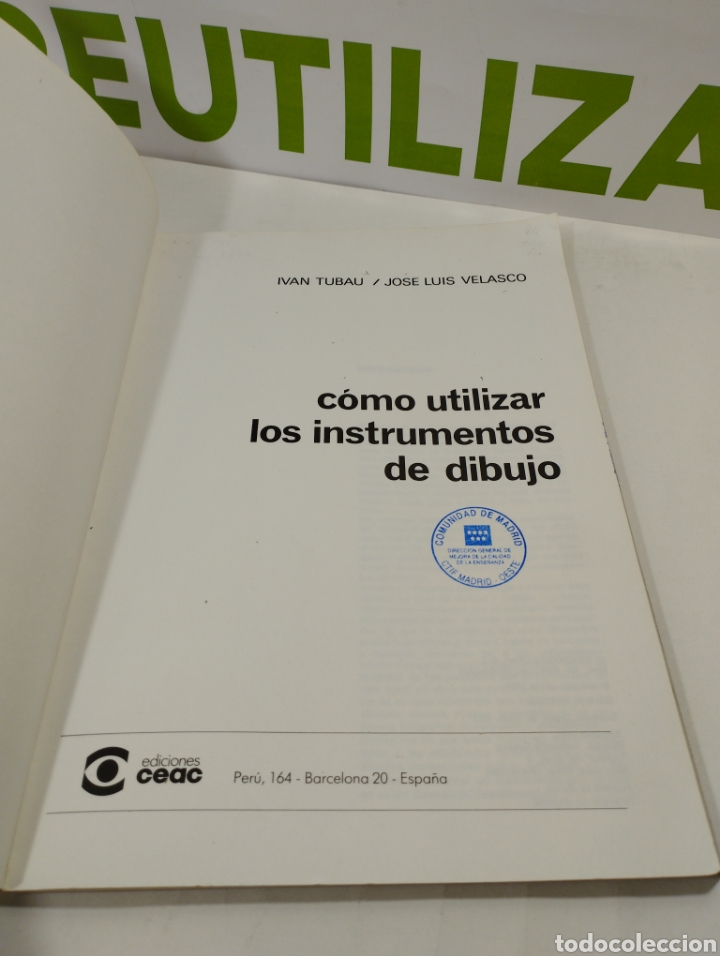 Libros de segunda mano: C&oacute;mo utilizar los instrumentos de dibujo. Ceac. - Foto 4