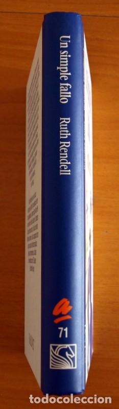 Libros de segunda mano: Un simple fallo - Ruth Rendell - N&ordm; 71 - Grandes &Eacute;xitos Salvat 1994 - Foto 3