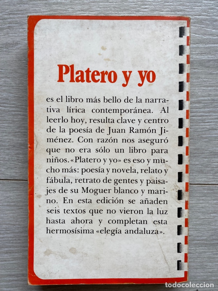 Libros de segunda mano: PLATERO Y YO / JUAN RAMON JIMENEZ. Editorial Taurus. 1975 - Foto 2