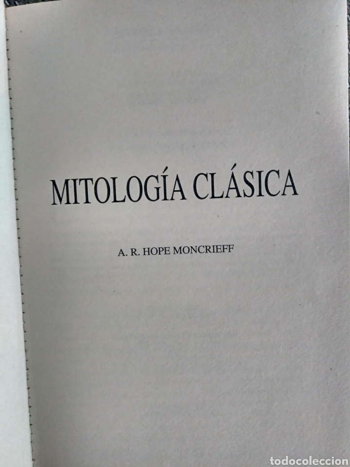Libros de segunda mano: Mitolog&iacute;a cl&aacute;sica / HOPE MONCRIEFF, A.R - Foto 3