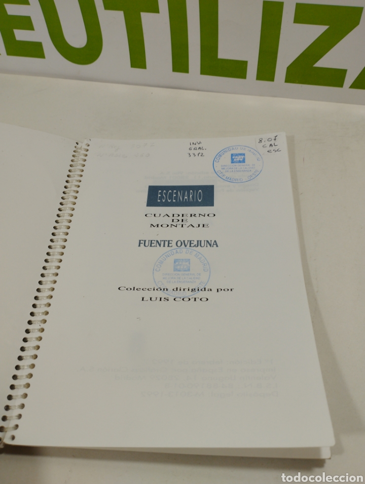 Libros de segunda mano: Escenario Pablo calvo. Fuente Ovejuna. - Foto 3