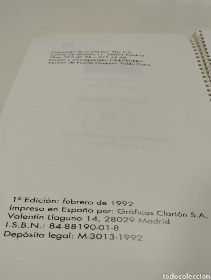 Libros de segunda mano: Escenario Pablo calvo. Fuente Ovejuna. - Foto 4
