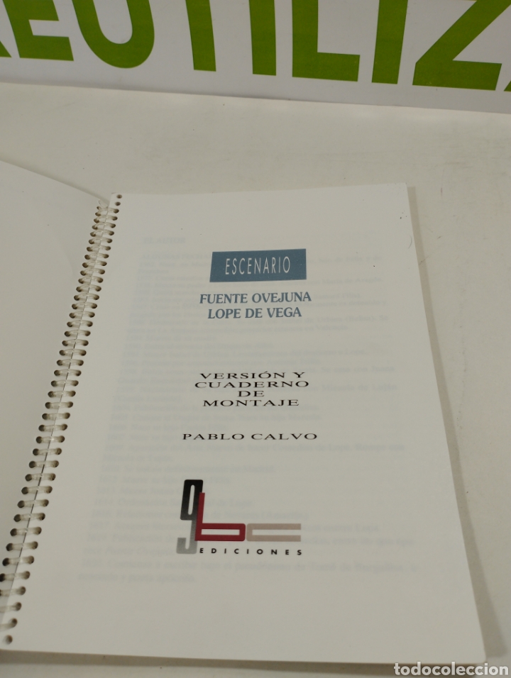 Libros de segunda mano: Escenario Pablo calvo. Fuente Ovejuna. - Foto 5