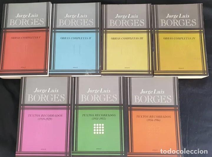 Libros de segunda mano: Obras Completas Textos Recobrados 7 Tomos Jorge Luis Borges - Foto 2