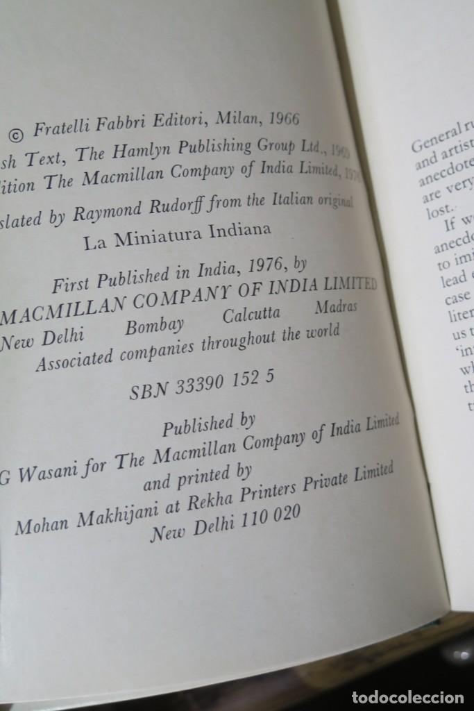 Libros de segunda mano: INDIAN MINIATURES. Mario Bussagli - Foto 2