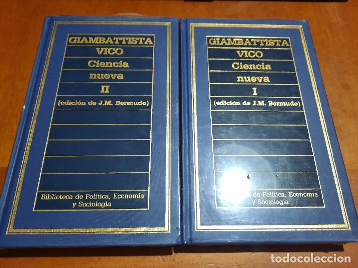 Gebrauchte B&uuml;cher: CIENCIA NUEVA I-II. GIAMBATTISTA VICO. DOS TOMOS. TAPA DURA. PRECINTADO. SIN ABRIR.
