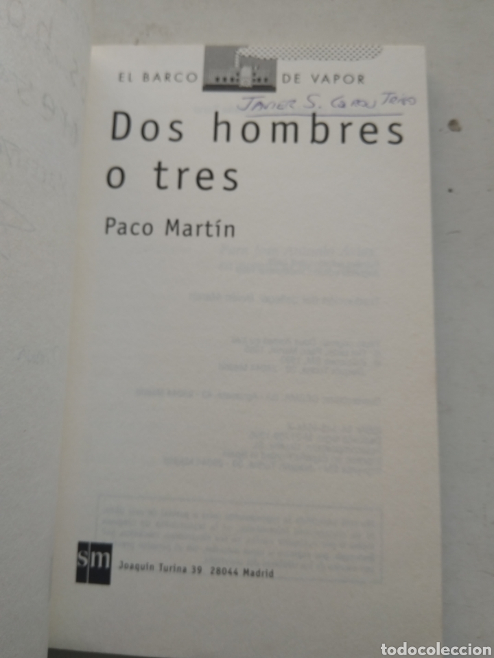Libros de segunda mano: DOS HOMBRES O TRES/PACO MARTIN - Foto 3