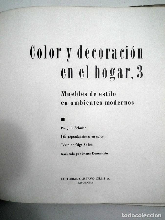 Libros de segunda mano: ANTIGUO LIBRO COLOR Y DECORACION EN EL HOGAR n&ordm; 3 - Foto 2