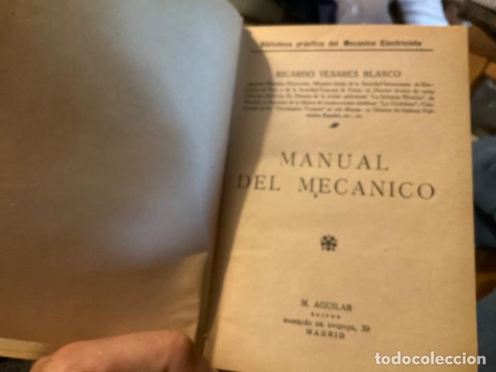 Libros de segunda mano: MANUAL DEL MEC&Aacute;NICO. - YESARES BLENCO, RICARDO. - Foto 3