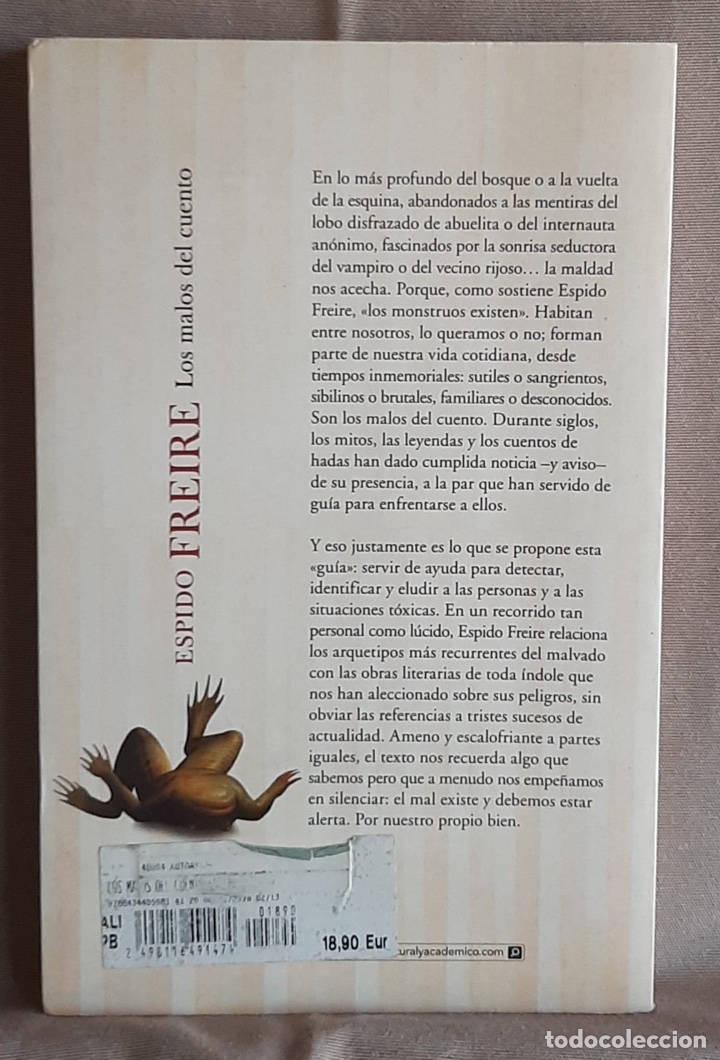 Libros de segunda mano: Los malos del cuento-Espido Freire. - Foto 2
