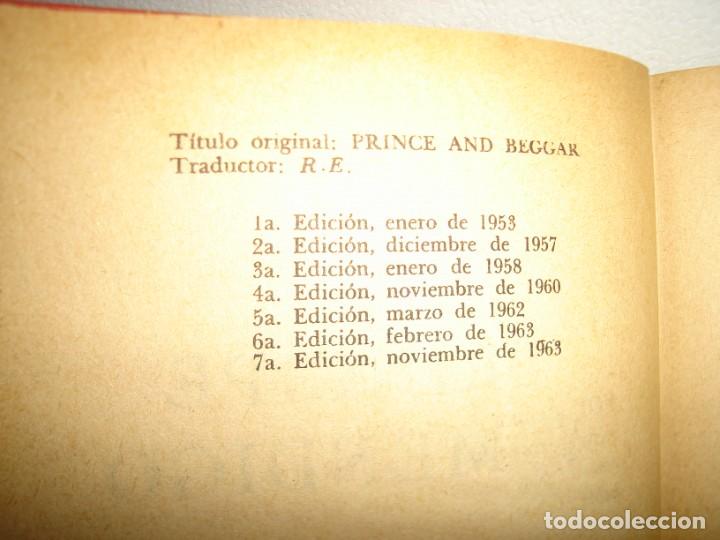Libros de segunda mano: 15- PR&Iacute;NCIPE Y MENDIGO - MARK TWAIN - 1963 - Foto 4
