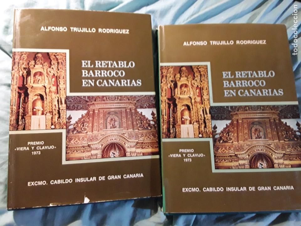 Libros de segunda mano: El retablo barroco en Canarias, de Alfonso Trujillo (2 tom.) - Foto 1