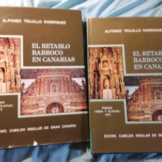 Libros de segunda mano: EL RETABLO BARROCO EN CANARIAS, DE ALFONSO TRUJILLO (2 TOM.)