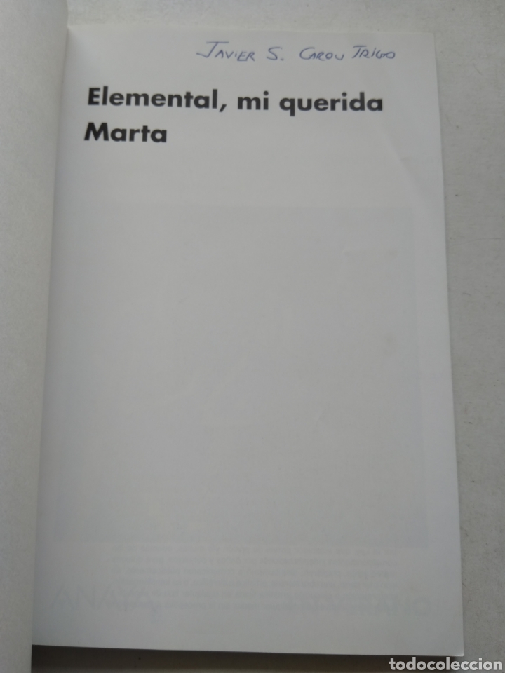 Libros de segunda mano: ELEMENTAL, MI QUERIDA MARTA/PABLO SCHMILOVICH - Foto 2