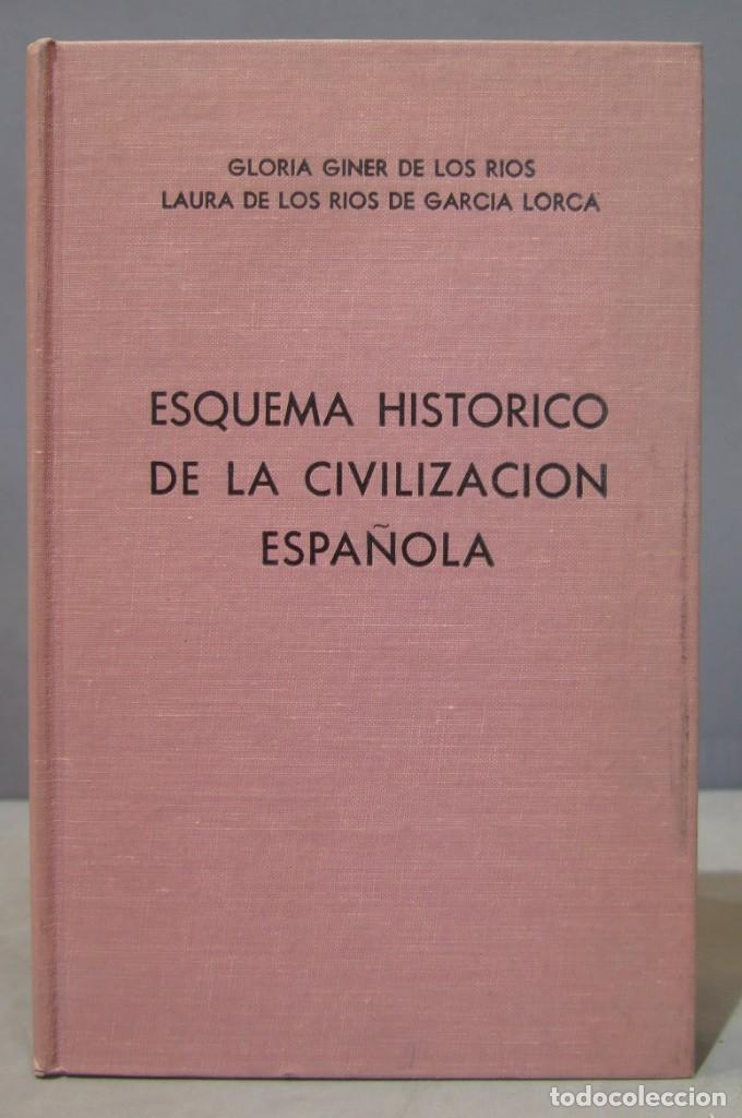 Second hand books: ESQUEMA HISTORICO DE LA CIVILIZACION ESPA&Ntilde;OLA. GINER DE LOS RIO